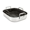 All-Clad Gourmet Accessories, Large Stainless Steel Nonstick Roaster With Rack, 13 X 16 Inch Roasters