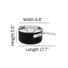 All-Clad Ns Pro Nonstick Cookware, Sauce Pan With Lid, 3.2 Quart Sauce Pans & Sauciers