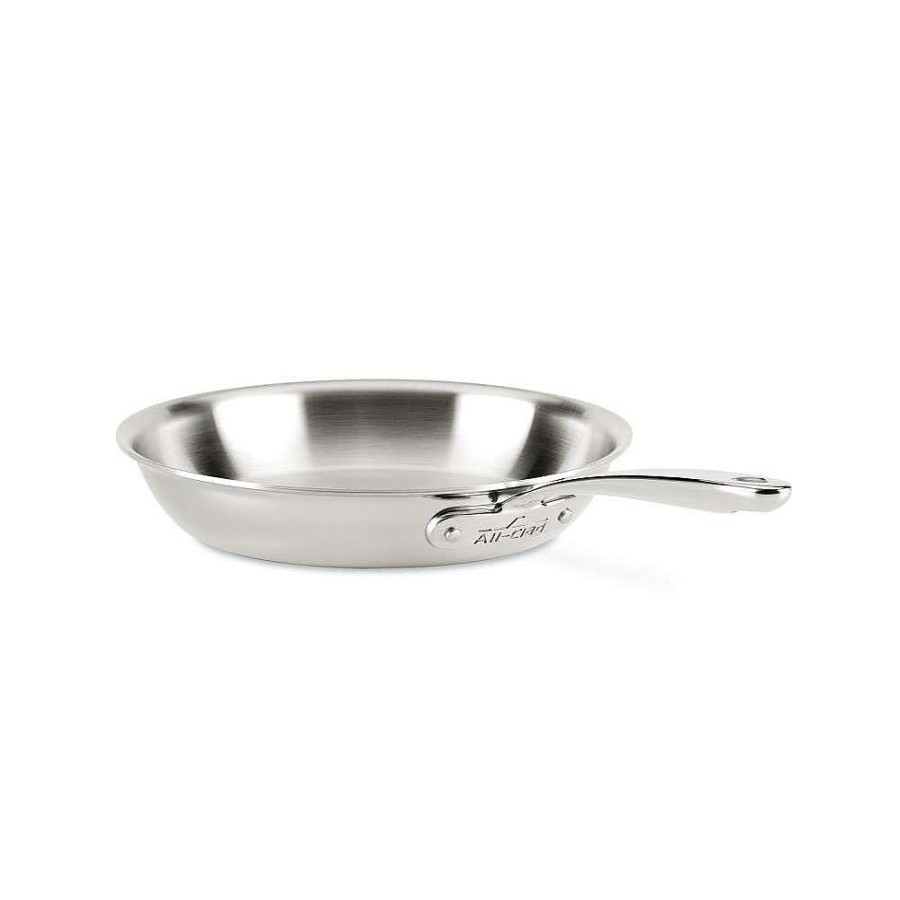 All-Clad D3 Stainless Everyday 3-Ply Bonded Cookware, Skillet, 10.5 Inch Fry Pans & Skillets