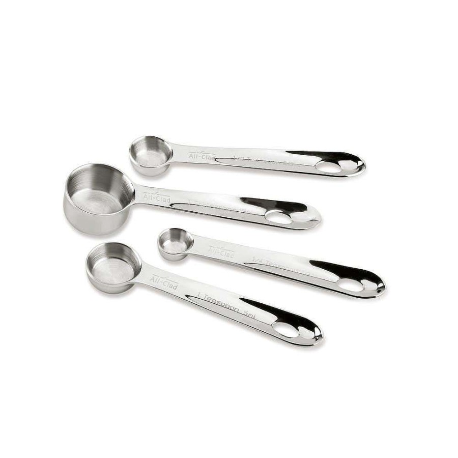 All-Clad Stainless Steel Measuring Spoons, 4 Piece Set Kitchen Accessories