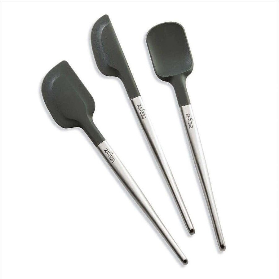 All-Clad Silicone Tools Set, 3 Piece Spatula Set Professional Tools