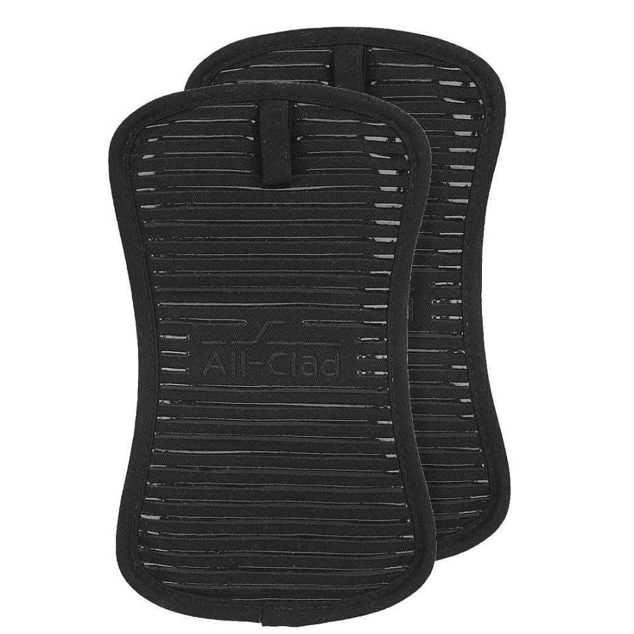 All-Clad Potholder Set, Black, 2 Pieces Kitchen Linens