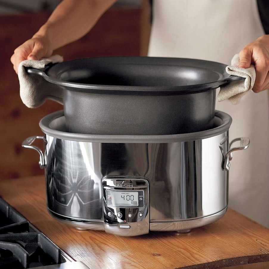 All-Clad Stainless Steel Slow Cooker With Aluminum Insert, 7 Quart Kitchen Electrics