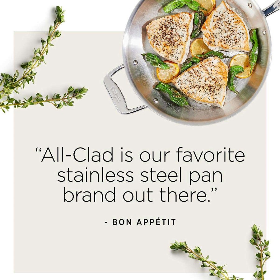 All-Clad D5 Stainless Polished 5-Ply Bonded Cookware, Fry Pan, 12 Inch Fry Pans & Skillets