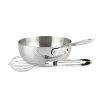 All-Clad D3 Stainless 3-Ply Bonded Cookware, Saucier With Whisk, 2 Quart Sauce Pans & Sauciers