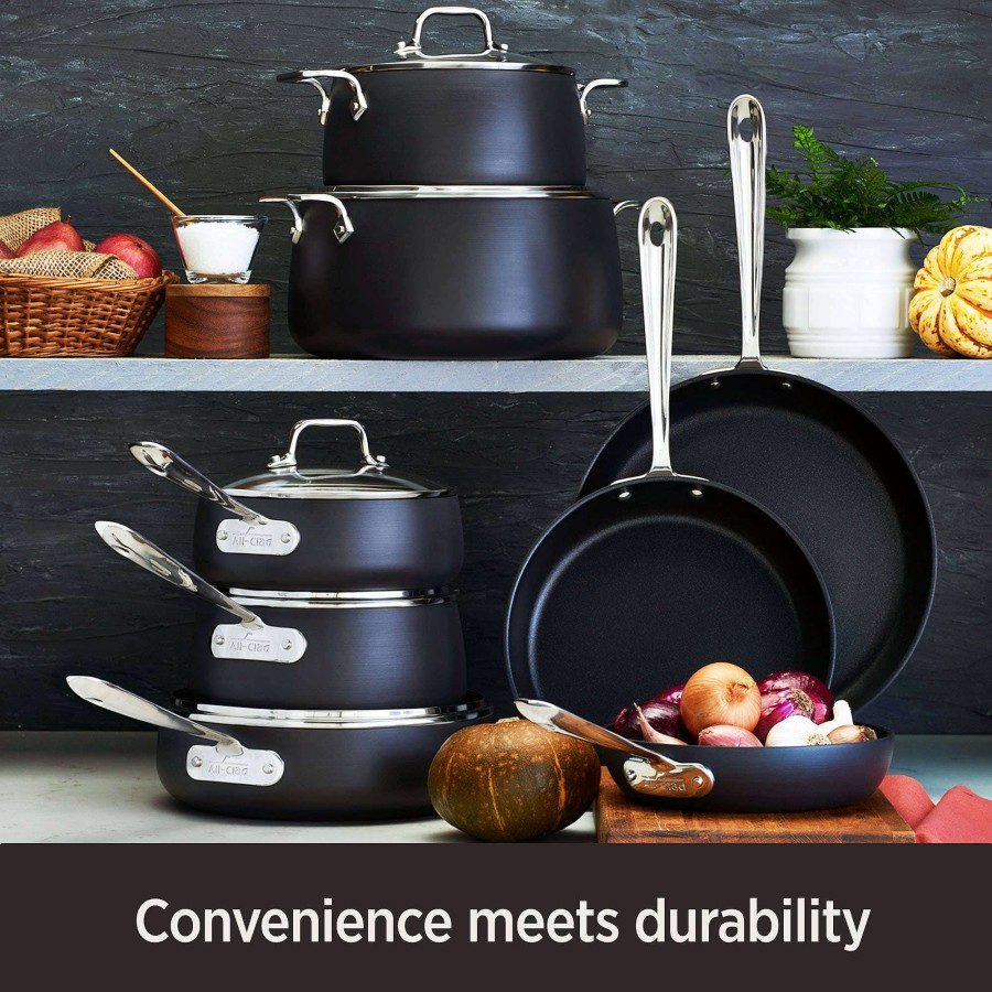 All-Clad Ha1 Hard Anodized Nonstick Cookware, Roaster With Rack, 13 X 16 Inch Roasters