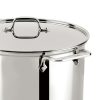 All-Clad Gourmet Accessories, Stainless Steel Multi-Pot With Lid, Perforated Insert And Steaming Insert, 8 Quart Specialty Cookware