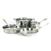 All-Clad Copper Core 5-Ply Bonded Cookware Set, 7 Piece Set Cookware Sets