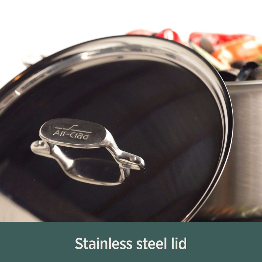 All-Clad D5 Stainless Brushed 5-Ply Bonded Cookware, Fry Pan, 10 Inch Fry Pans & Skillets