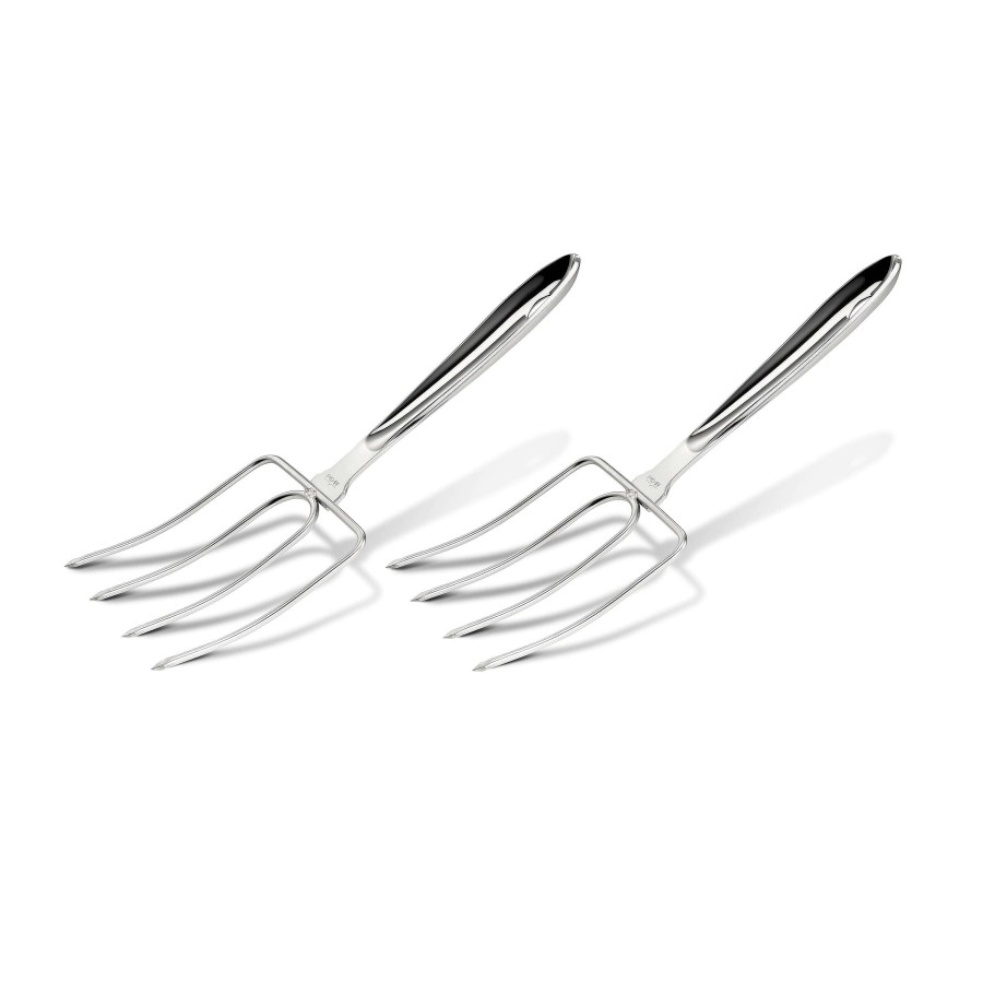 All-Clad Stainless Steel 2 Piece Turkey Fork Set Professional Tools