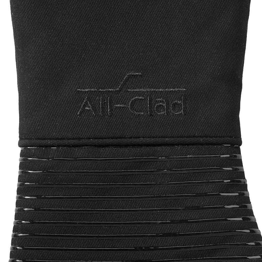 All-Clad Oven Mitt Set, Black, 2 Pieces Kitchen Linens