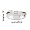 All-Clad D3 Stainless 3-Ply Bonded Cookware, Mother Of All Pans With Lid, 6 Quart Saute Pans