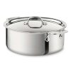 All-Clad D3 Stainless 3-Ply Bonded Cookware, Stockpot With Lid, 6 Quart Soups & Stockpots