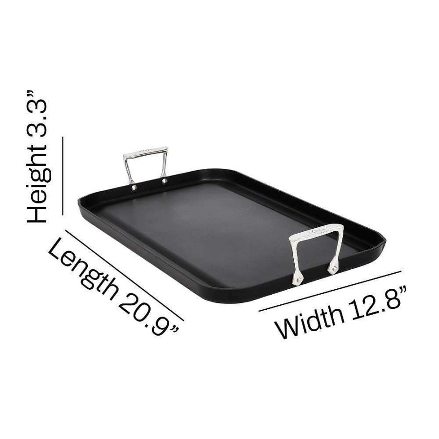 All-Clad Ns Pro Nonstick Cookware, Double Burner Griddle, 13 X 20 Inch Griddle & Grill Pans